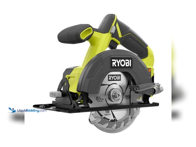Lot 49-5543430 - RYOBI
ONE+ 18V Cordless 5 1/2 in. Circular Saw (Tool Only). Model # PCL500B. Unused with bag and at...