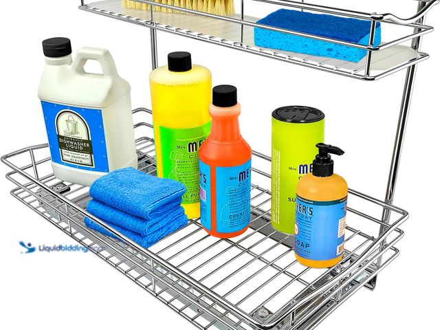 Lot 49-5420286 - LYNK PROFESSIONAL® Pull Out Under Sink Kitchen Cabinet Organizer - 11.5 in. x 21 inch deep Drawer - ...