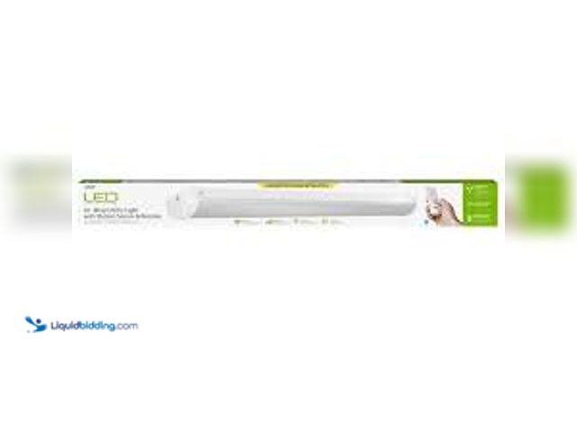 Lot 49-5476466 - Feit Electric 4 ft. 64- Watt Equivalent Integrated LED White Motion Utility Shop Light with Remote. ...