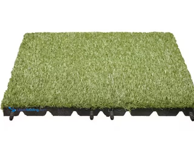 Lot 49-1515774 - Technoflex 19 in. x 19 in. Artificial Grass Tile (8-Pack), Model # TG2020-8HD, Unused.  Ref#AHDPA071...