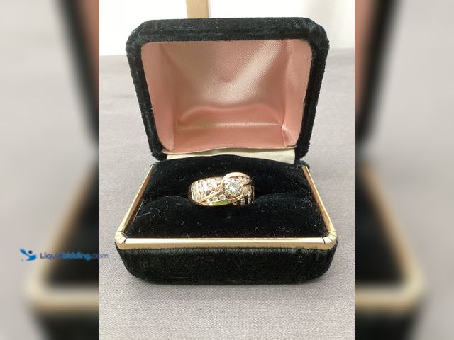 Lot 49-911509 - 14K Yellow Gold Natural Diamond Ring – 1.36 CTW, Appraised $8,650 – Contemporary diamond ring weighi...