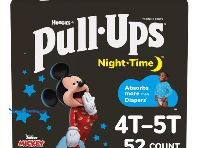 Lot 49-5476426 - Pull-Ups Night-Time Disposable Training Pants - Boys' Size 4T-5T. 52 Count.