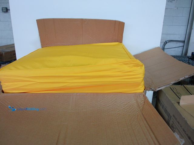 Lot 49-1553978 - Lot of (7) Yellow 25x26x4" Outdoor Cushion replacements, Slightly used.  Ref#BULK1126