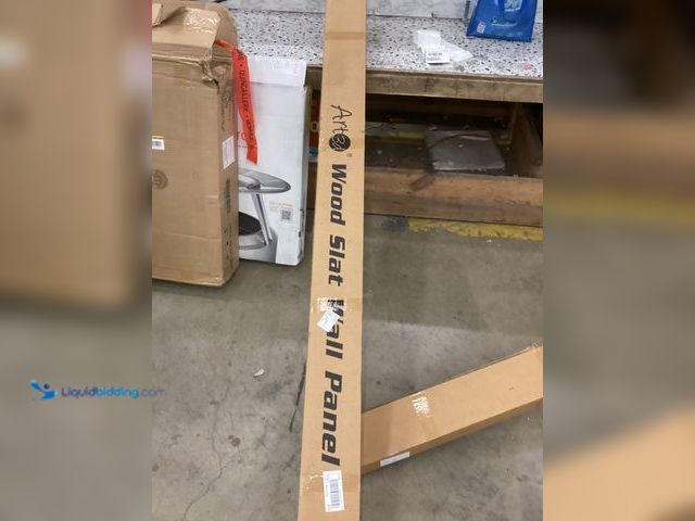 Lot 49-5486439 - Art3dwallpanels
Oak 8-1/2 ft. x 1/2 ft. x 2/3 in. Slat Solid Wood Decorative Wall Paneling for Inte...