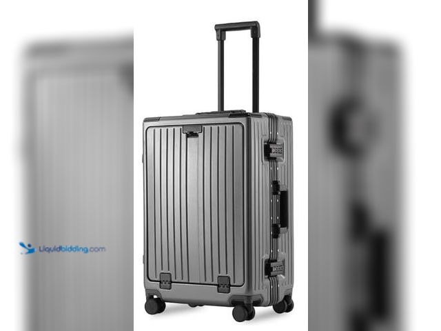 Lot 49-5436614 - Carry On Luggage 22x14x9 Airline Approved Aluminum Frame, 20 Inch Hard Shell Carry On Luggage, Suitc...