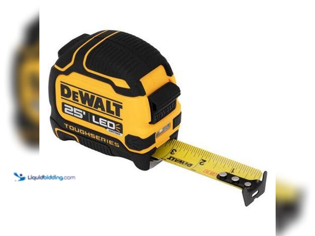 Lot 49-5549882 - DEWALT 25 ft. Tape Measure with Rechargeable LED Light Model # DWHT35625S New