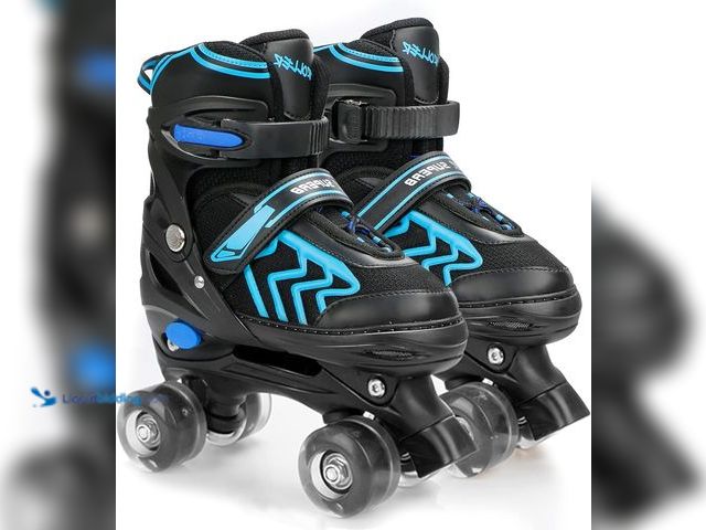 Lot 49-5410740 - Kids Roller Skates for Boys Adjustable Roller Skates for Men Women Girls with 8 Wheels Lighting for ...