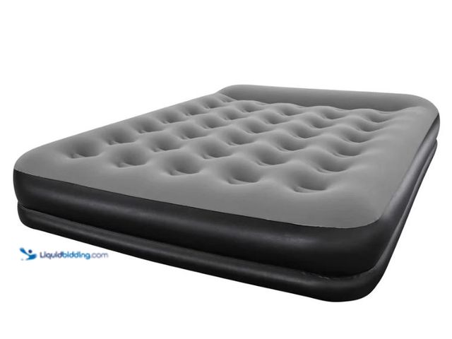 Lot 49-1631031 - Ozark Trail Queen Air Mattress, 13in Height, Built-In USB Pump, Supportive Coil Beams, Velvet-Like S...