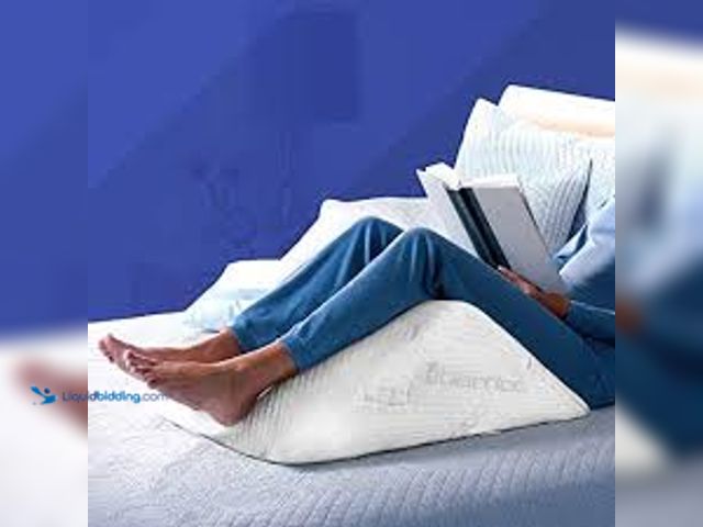 Lot 49-5436443 - Memory foam Angle wedge pillow for legs.  Used.