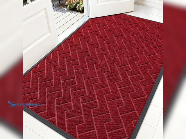 Lot 49-3563650 - OLANLY Front Door Mat Indoor Outdoor Entrance, Waterproof All-Season, All-Weather Doormat, Sturdy Na...