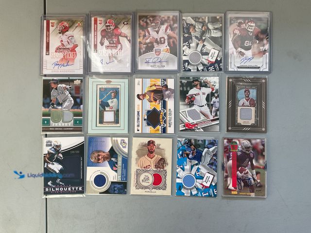Lot 49-1505355 - COLLECTIBLE AMAZING LOT OF 15 JERSEY, PATCH, AUTO, NUMBERED AND MORE SPORTS CARDS FROM VARIOUS YEARS...