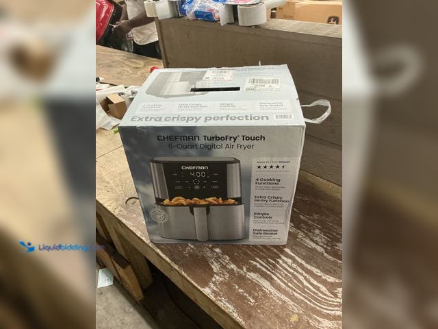 Lot 49-5559178 - Chefman Air Fryer 6 Qt | TurboFry® 5-in-1 with 450°F Hi-Fry Option for Crispier Results | Bake, Dehy...