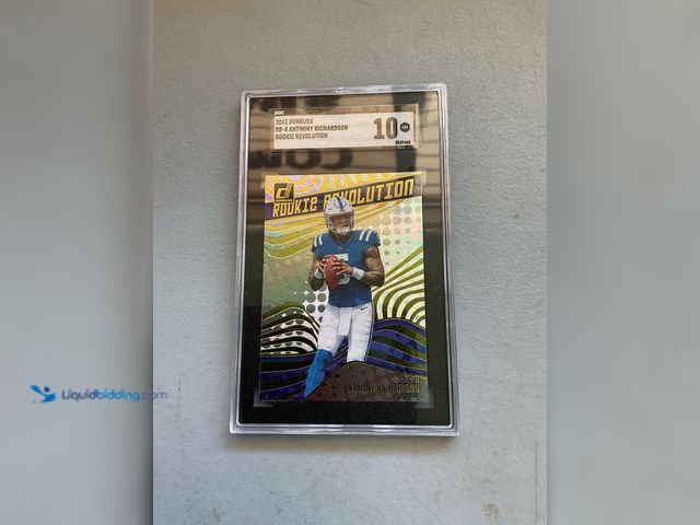 Lot 49-1977911 - Other WOW GRADED CARD! 2023 DONRUSS FOOTBALL ANTHONY RICHARDSON ROOKIE REVOLUTION RR-4 SGC 10 GEM MI...