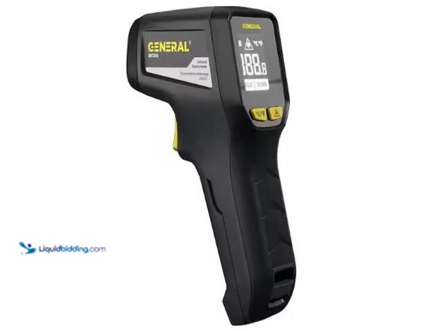 Lot 49-3631033 - General Tools 10:1 Infrared Thermometer with Multi-Spot Laser Targeting for HVAC, Electrical, Automo...