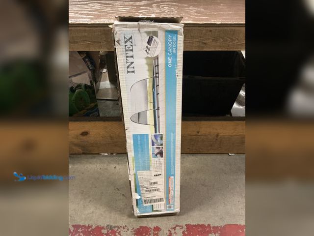 Lot 49-5554078 - Intex Protective Canopy for 9 Foot or Smaller Rectangular Swimming Pools Model # 28054E Color White ...