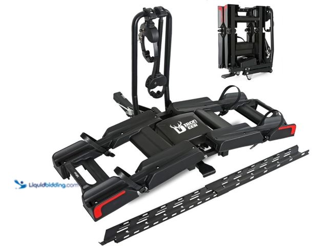 Lot 49-3463526 - Eco Pro Upgraded 200lbs EBike Rack with Ramp for 2 E-Bikes, Hitch EBike Rack for Cars SUVs Trucks, F...
