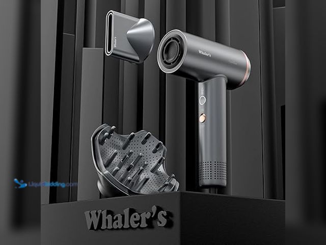 Lot 49-5448279 - WHALER'S Professional Hair Dryer Ionic 1400W Fast Drying, 4 Speed/Heat Settings & Cool Shot, Dual Vo...