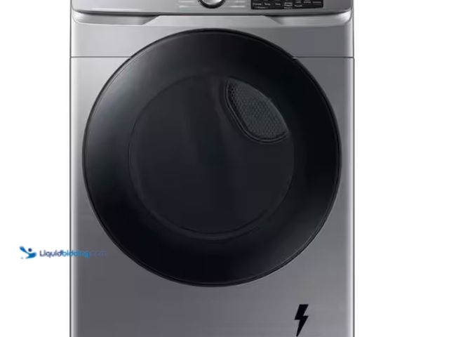 Lot 49-1534331 - Samsung 7.5 cu. ft. Vented Smart Stackable Electric Dryer in Platinum with Steam Sanitize+, Model # ...