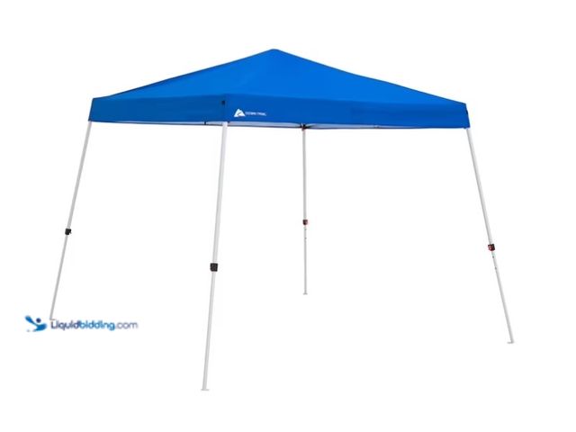 Lot 49-1622918 - Ozark Trail 10' x 10' Instant Slant Leg Pop-up Canopy, Arctic White, Model # 20200956360, Slightly u...