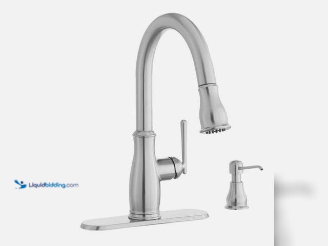 Lot 49-3611941 - Glacier Bay Kagan Single-Handle Pull-Down Sprayer Kitchen Faucet with Soap, Model # 177209838543, Ne...
