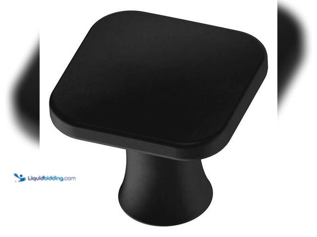 Lot 49-2023240 - Lot of (83)- Liberty Lindley 1-1/4 in. (31 mm) Modern Matte Black Square Cabinet Knob. Model # P2680...