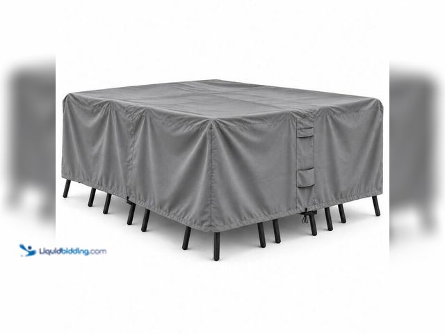Lot 49-2021745 - KHOMO GEAR Patio Table and Chair Set Cover - Durable and Water Resistant Outdoor Furniture Cover - L...