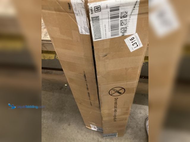 Lot 49-3531717 - Black/Dark Grey 5 Fabric Drawer Dresser. Unused