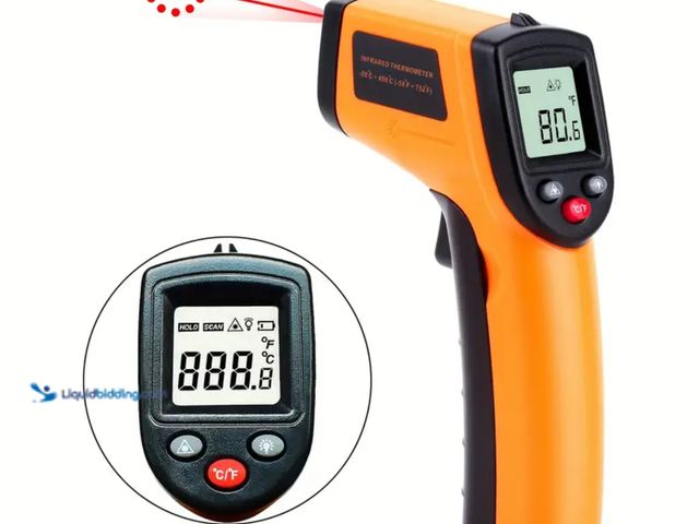 Lot 49-1805013 - New Digital thermometer Hot Non-Contact Infrared Thermometer Gun.