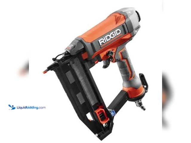 Lot 49-5436350 - RIDGID Pneumatic 16-Gauge 2-1/2 in. Straight Finish Nailer with CLEAN DRIVE Technology. Model # R250...
