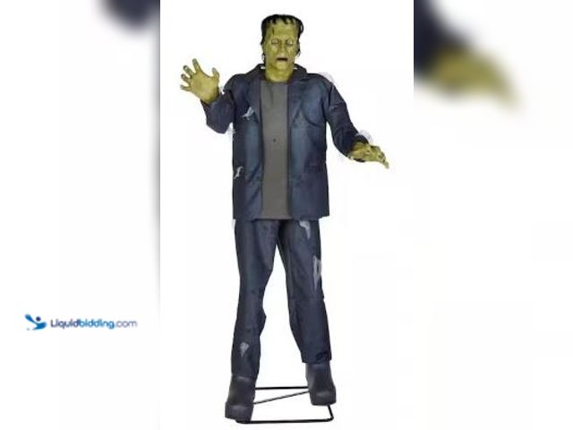 Lot 49-3521519 - Universal 7 ft. Animated LED Frankenstein's Monster. Model # 24SV24290. Unused.