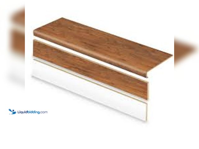 Lot 49-5459551 - Cap A Tread Cobblstone/Applwd/Catalina Acc/Hwiian 47in.Lx12.15in.Wx2.28in.T Laminate Stair Tread and...