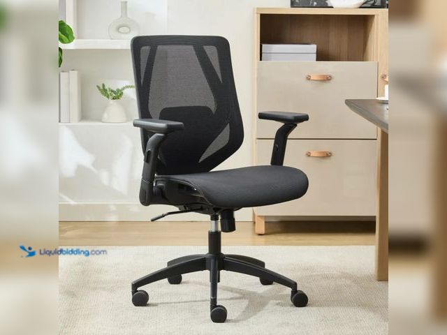 Lot 49-5538856 - TrueWellness All Mesh Office Chair. Item 1812395 | Model 52913-BLK. Unused with attachments and hard...