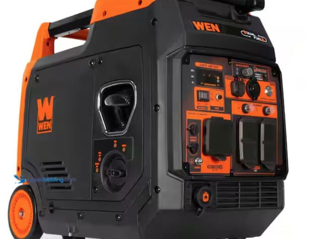 Lot 49-2006114 - WEN Quiet and Light-Weight 4800W Dual Fuel RV-Ready Electric Start Portable Inverter Generator, Fuel...