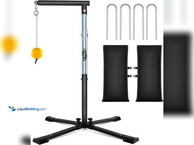 Lot 49-5409814 - Baseball Softball Batting Tee with Tethered Ball, Auto Reset Baseball Swing Trainner, Softball Hitti...