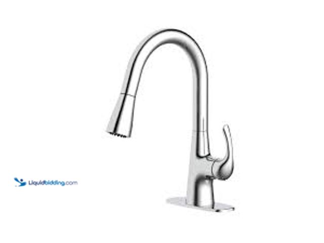 Lot 49-5415660 - Glacier Bay Clare Single Handle Pull Down Laundry Utility Faucet in Chrome. Model # HDQFP1B4216CP. U...