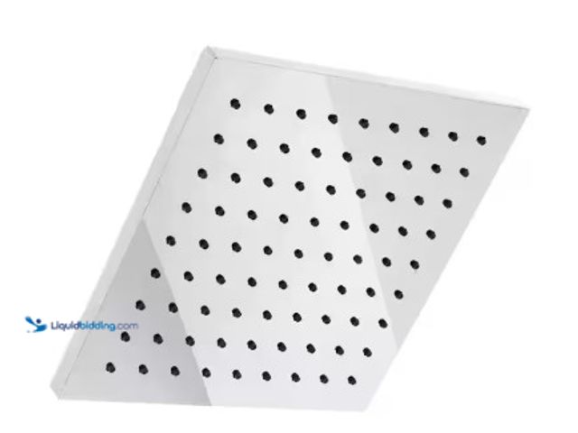 Lot 49-5542484 - Glacier Bay
Modern 1-Spray Pattern 8 in. Single Wall Mount Fixed Rain Shower Head in Chrome, Unused