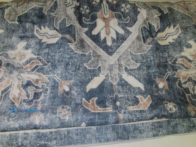 Lot 49-3600478 - 166in x 64in White and Blue Vintage Style Indoor Area Rug, Unused  Ref#CRS0213