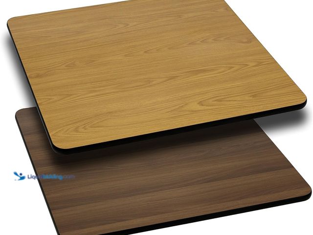 Lot 49-5463384 - Flash Furniture Glenbrook 24" Square Table Top with Natural or Walnut Reversible Laminate Top. Item ...