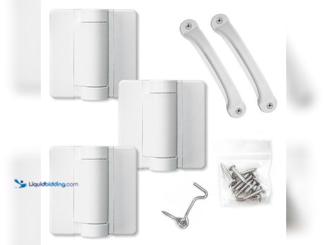 Lot 49-2024159 - Screen Tight White Heavy Duty Screen Door Hardware Kit. Model # SDHWT. MSRP $40. Unused. Has attachm...