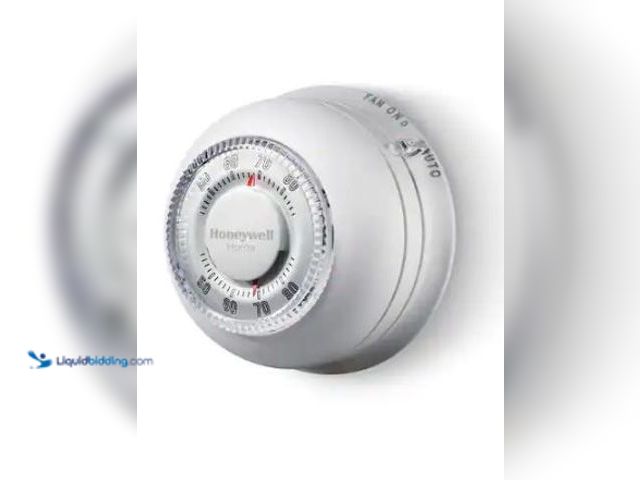 Lot 49-1573122 - Lot of (2) Honeywell Home Round Non-Programmable Thermostat with 1H/1C Single Stage Heating and Cool...