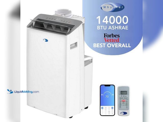 Lot 49-5410905 - Whynter NEX 12,000 (DOE) BTU Portable Air Conditioner Cools 600 Sq.Ft. with Dehumidifier and Wifi En...