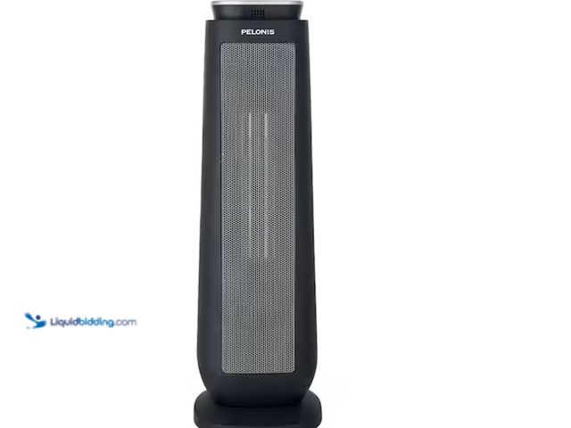 Lot 49-1566962 - Pelonis 1500-Watt 23 in. Digital Tower Indoor Ceramic Heater Quiet Operation w/ Safety Overheat Prot...