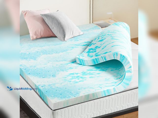 Lot 49-5544223 - NEWBULIG 3 Inch Full Memory Foam Mattress Topper, Gel Foam Mattress Topper for Pressure Relief, Vent...