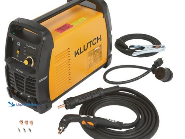 Lot 49-3539697 - Klutch Dual-Voltage 45 Amp Plasma Cutter and Inverter, 120/230V Power Item is used with attachments