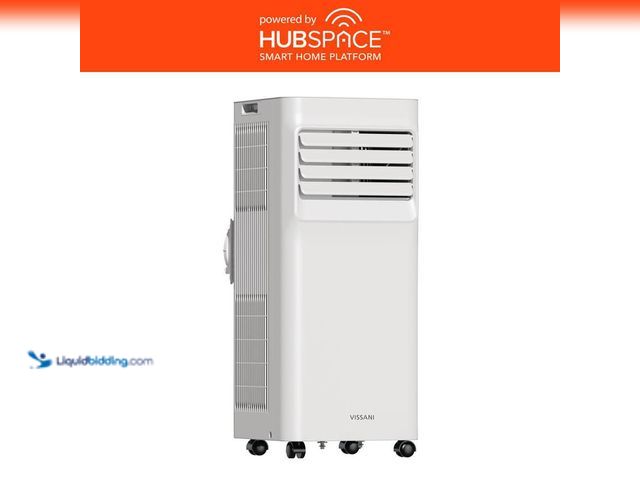 Lot 49-5453204 - Vissani 6,000 (DOE) BTU 115-Volt Portable Air Conditioner for 250 sq. ft Rooms in White, Powered by ...