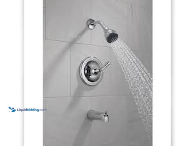 Lot 49-5485740 - Delta Foundations Single-Handle 1-Spray Tub and Shower Faucet in Chrome (Valve Included). Model # B1...