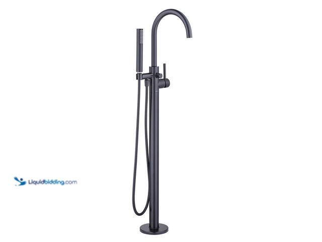 Lot 49-3631328 - Glacier Bay Dorind Single-Handle Freestanding Tub Faucet Floor Mounted with Handheld Hand Shower in ...