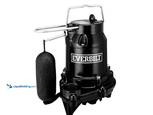 Lot 49-1572069 - Everbilt 1/3 HP Cast Iron Submersible Sump Pump Model # HDS30, Used  Ref#HDPA0116