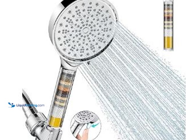 Lot 49-1517006 - Cobbe Filtered Shower Head with Handheld, High Pressure 6 Spray Mode Showerhead with Filters, Water ...