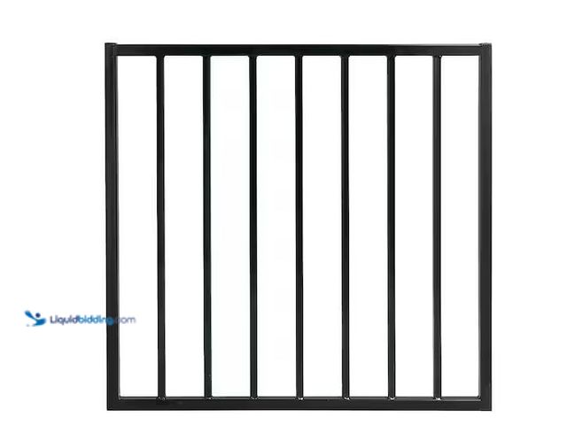Lot 49-1576750 - Pro Series 3 ft. x 2.6 ft. Black Steel Fence Gate Model # G2GHDS33X32US, Unused  Ref#HD0210
